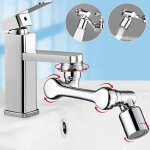 Bras robotisé robinet rotatif universel 1080° rallonge anti - éclaboussures buse deau joint universel ... Bras robotisé robinet rotatif universel 1080° rallonge anti - éclaboussures buse deau joint universel ...