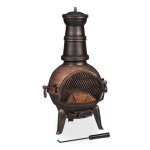 Relaxdays braséro extérieur four mexicain avec tisonnier fonte de fer pare - étincelles jardin 86x46x38 ... Relaxdays braséro extérieur four mexicain avec tisonnier fonte de fer pare - étincelles jardin 86x46x38 ...