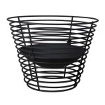 Brasero panier d53 mtal noir ambiance