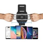 Brassard de sport noir pour smartphone avec rotation 180 - noir