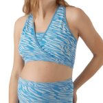 Brassi�re dallaitement bleu / blanc femme mamalicious nava