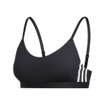 Brassire femme adidas all me 3 - stripes - noir / blanc