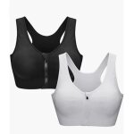 Soutien - gorge de sport - femme - zipp� devant - push up - rembourr� - sans armature