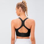Brassière de sport femme réglable avec coussin amovible sécher rapide jogging fitness Brassière de sport femme réglable avec coussin amovible sécher rapide jogging fitness