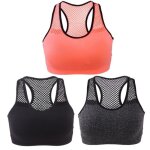 Brassire de sport rembourre pour femme - noir - fitness - dos nageur
