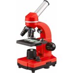 Bresser microscope junior 29 cm acier rouge 28 pices