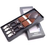 Bretelles homme larges 6 clips forme de y r�glable �lastique 3. 5 x 125 cm - style 23