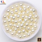 Bricaf - 50 pi�ces ronde en blanc lait pour bracelets 6mm perles pour bijoux d�coration art