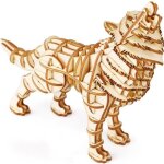 Bricolage 3d puzzle jeu dassemblage animaux wolf woodcraft modle bois kit de construction enfant jouet ...