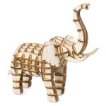 Bricolage 3d puzzle jeu dassemblage animaux �l�phant mod�le en bois kit de construction enfant jouet ...