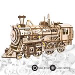 Bricolage de construction jeu de puzzle bois 3d découpe locomotive train mécanique gear maquette modèle ... Bricolage de construction jeu de puzzle bois 3d découpe locomotive train mécanique gear maquette modèle ...