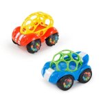 Bright starts jouet d�veil oball? petite voiture rattle & roll? - d�veloppe la motricit� - mat�riau souple ...