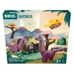 Brio circuit aventure dinosaure 21 pices - action de jeu sans pile - dinosaures inclus - circuit de ...