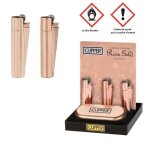 Briquet clipper metal or rose avec boite - modle alatoire - collection fumeur - 365