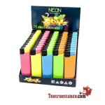 Briquet lectronique fluo neon 50 briquets