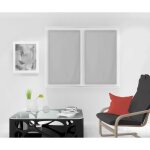 Paire de brise bise 60x160 cm dolly gris clair par soleil docre