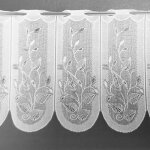 Brise bise � feuillages blanc 30x45 cm