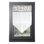 Brise bise passe - tringle style campagne chic ecru 45x60 cm