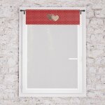 Brise bise pur coton 60x90 cm love rouge par soleil docre