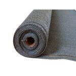Brise - vue 100% - gris anthracite - 270gr / m� - boutonni�res gris fonc� 2m x 10m