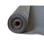 Brise - vue 100% - gris anthracite - 270gr / m� - boutonni�res gris fonc� 2m x 25m