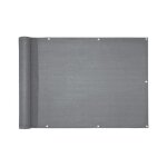 Brise - vue 5 m�tres pour balcon avec protection uv 90% corde de fixation de 12 m�tres incluse gris argent ...