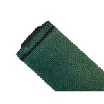 Brise - vue 90% - vert / noir - 185gr / m� - boutonni�res vert / noir 2m x 15m