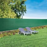 Brise - vue - greengers - 1x10m - 80g / m� - vert - anti - uv - 80% doccultation