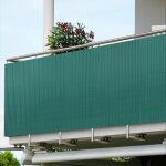 Brise - vue en pvc - naizy - 90 x 500 cm - vert - protection uv - pour balcon et terrasse jardin Brise - vue en pvc - naizy - 90 x 500 cm - vert - protection uv - pour balcon et terrasse jardin