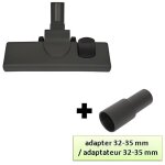 Brosse avec adaptateur - moulinex - zr900301 -  32 - 35 mm - articule - pour aspirateurs traneaux