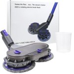 Brosse pour aspirateur dyson v7 v8 v10 v11 v15 2 lavettes rcipient deau - substitut - oem - gris