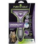 Brosse pour chats � poil long - furminator - taille m / l - r�duit la perte de poils - acier inoxydable ...