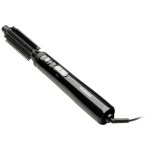 Brosse chauffante grundig hs 3020 avec fonction boucleur - noir et argent