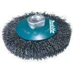 Brosse conique  fils acier onduls pour meuleuses 115mm - makita - d - 39849 - gris