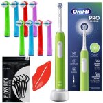 Brosse  dents lectrique - oral - b - junior pro 6 plus verte - 8 brossettes souples - timer intgr ...