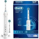 Brosse  dents lectrique - oral b - smart 4 4100s - connecte rechargeable blanche adulte