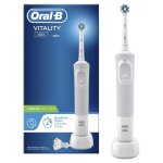 Brosse  dents lectrique oral - b vitality 100 - blanche - oscillatoire - minuteur 2 min