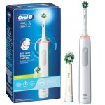 Brosse à dents électrique - oral - b - pro 3 3000 - blanc - 2 modes de brossage - minuteur intégré Brosse à dents électrique - oral - b - pro 3 3000 - blanc - 2 modes de brossage - minuteur intégré