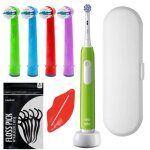 Brosse à dents électrique - oral b - junior pro 6 plus - 3 modes - 4 brossettes - avec étui et accessoires ... Brosse à dents électrique - oral b - junior pro 6 plus - 3 modes - 4 brossettes - avec étui et accessoires ...