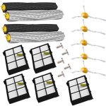 Kit daccessoires - irobot - roomba 800 / 900 - 2 paires dextracteurs - 5 filtres hepa - 5 brosses lat�rales ...
