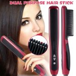 Brosse lissante chauffante brosse de chauffage lectrique en cramique affichage led + peigne  cheveux ...