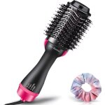 Brosse lissante chauffante ionique sche - cheveux en une tape 3 en 1 pour salon ion ngatif lisseur ...