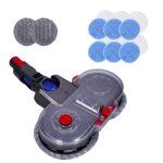 Brosse de nettoyage sillar pour dyson hoover v7 v8 v10 v11 v15 + 8 chiffons de nettoyage