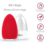 Brosse nettoyante pour le visage silkn bright rouge - rechargeable - hypoallergénique Brosse nettoyante pour le visage silkn bright rouge - rechargeable - hypoallergénique