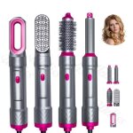 Brosse soufflante 5 en 1 une brosse seche cheveux pour chauffante brushing portable  ions ngatifs pour ...