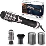 Brosse soufflante rotative - rowenta - brush activ volume & shine - 1000w - 2 brosses cramique - concentrateu ...