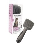 Brosse toilettage - vetocanis - carde auto - nettoyante pour chat - r�tractable - pour poils longs