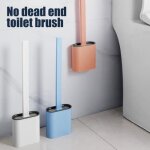Brosse wc brosse de toilettes en silicone flexible avec support à tête plate avec poignée longue antidérapante ... Brosse wc brosse de toilettes en silicone flexible avec support à tête plate avec poignée longue antidérapante ...