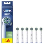 Brossette oral - b - cross action - pour brosse à dent électrique - pack de 6 Brossette oral - b - cross action - pour brosse à dent électrique - pack de 6