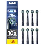 Brossettes - oral - b - cross action pro - pack de 8 - noir